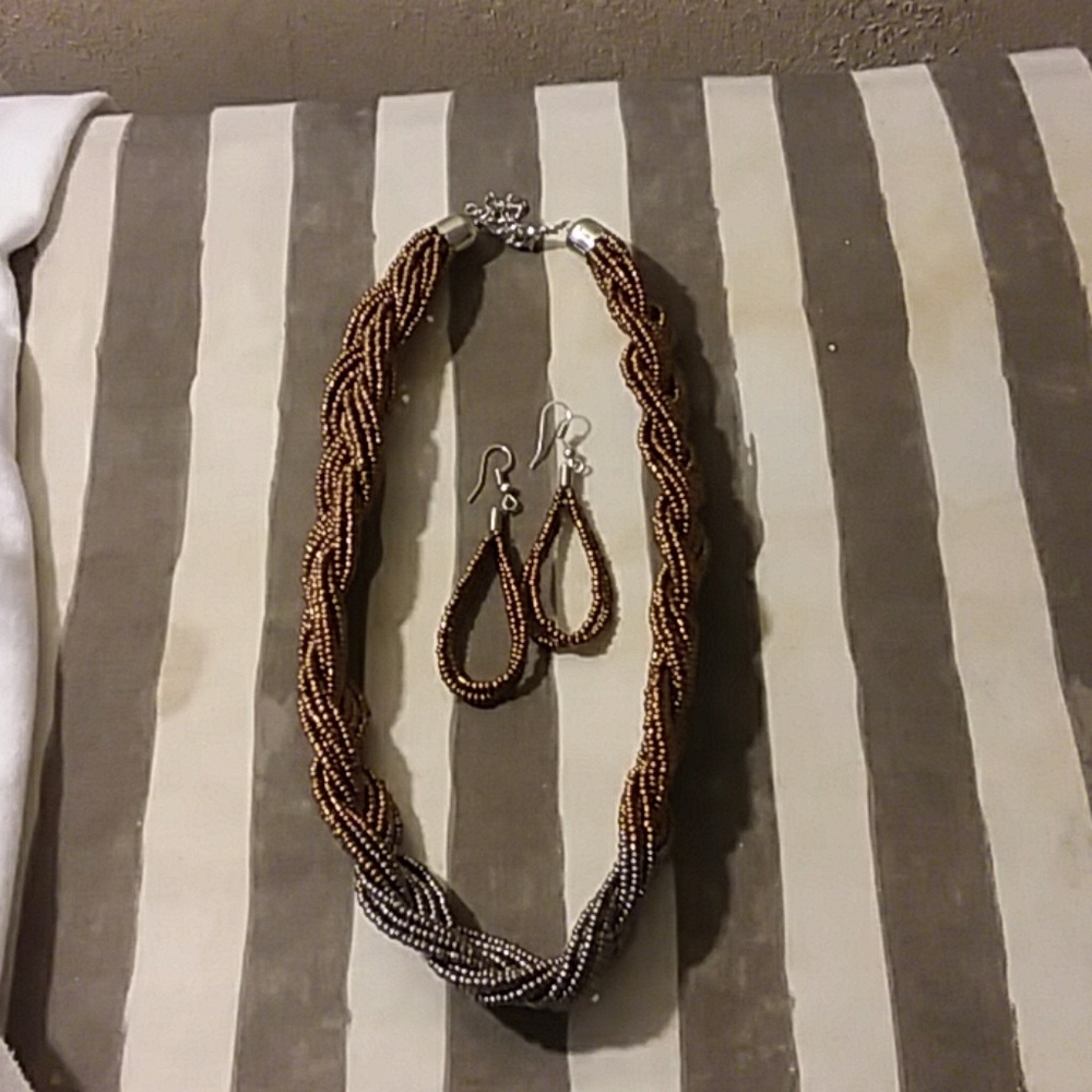 Necklace with matching earrings